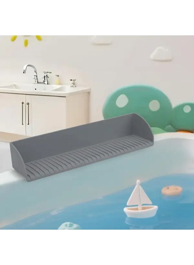 Pink Silicone Sink Splash Guard With 4 Suction Cups Prevents Water Splashes For Kitchen Bathroom - Image 5